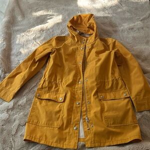 J.Crew yellow raincoat